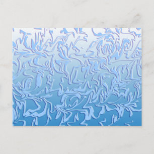Carte Postale Abstrait Icy Swirl