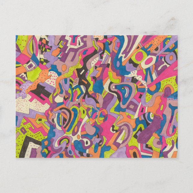 Carte Postale abstrait "Samba" (Devant)