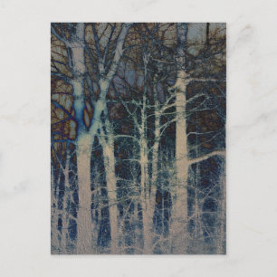 Carte postale Abstraite d'hiver texturée