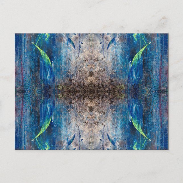 Carte postale abstraite Kaléidoscope multicolore (Devant)