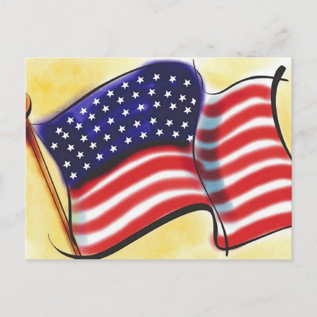 Carte postale Abstraite Old Glory (Devant)
