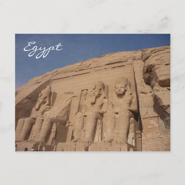 Carte Postale abu simbel egypte (Devant)