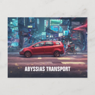 CARTE POSTALE ABYSSIAS_TRANSPORT