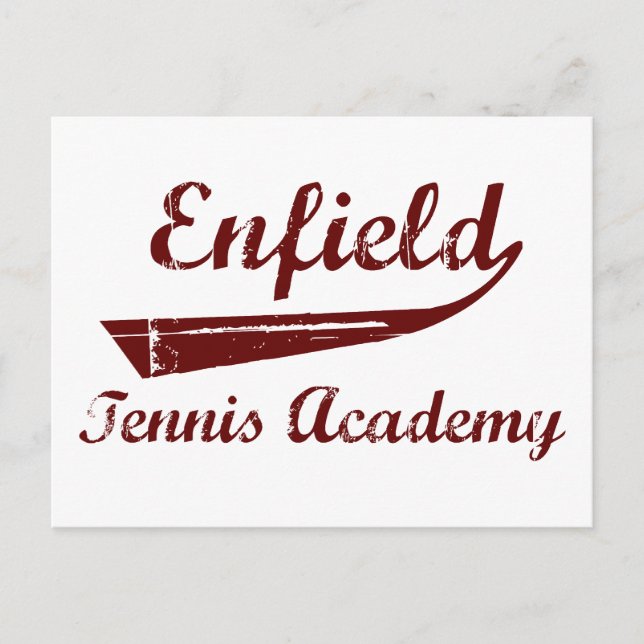 Carte Postale Académie de tennis d'Enfield (Devant)