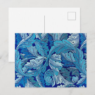 Carte Postale Acanthe Bleue, William Morris