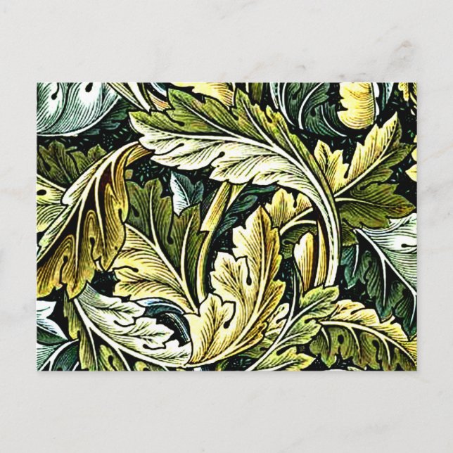 Carte Postale Acanthus, le motif populaire William Morris, (Devant)