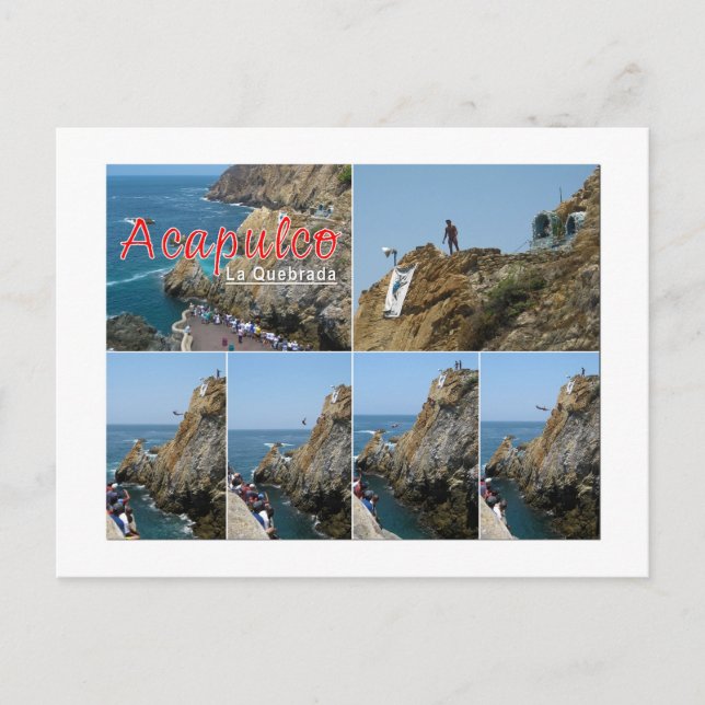Carte postale Acapulco - La Quebrada (Devant)