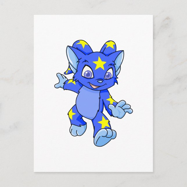 Carte Postale Acara étoilé Excited (Devant)