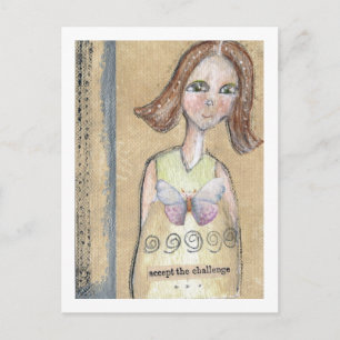 Carte Postale Accepter le défi