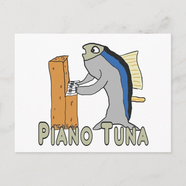Carte Postale Accordeur de piano (Thon) (Devant)