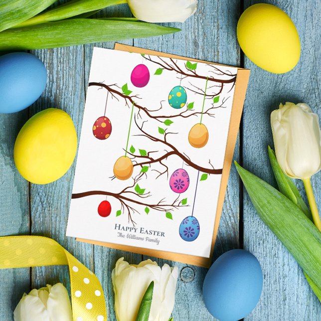 Carte Postale Accouchement des oeufs de Pâques, branches de l'ar (Créateur téléchargé)