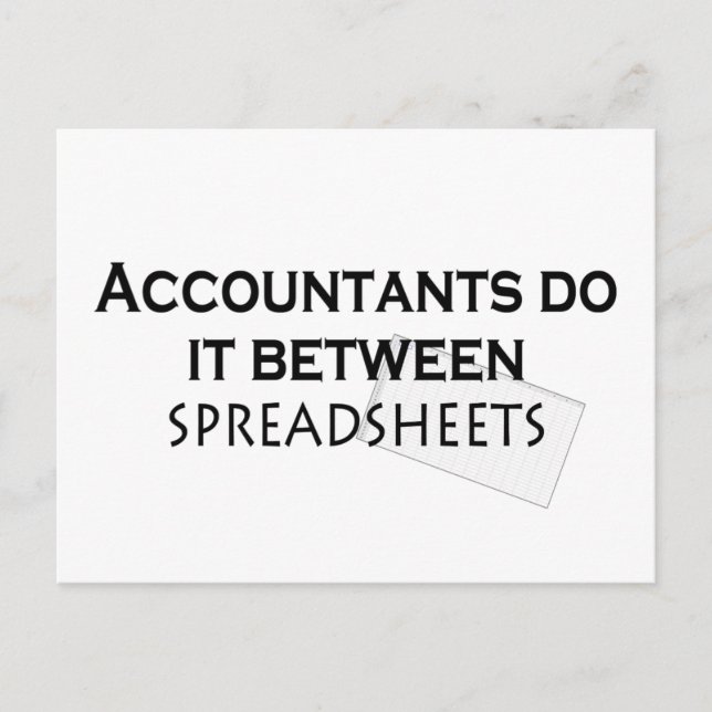Carte Postale Accountants do it ! (Devant)