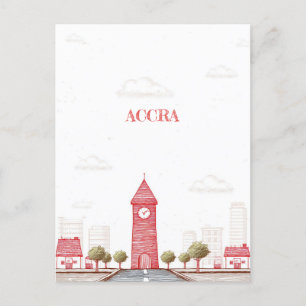 Carte postale Accra Ghana Travel