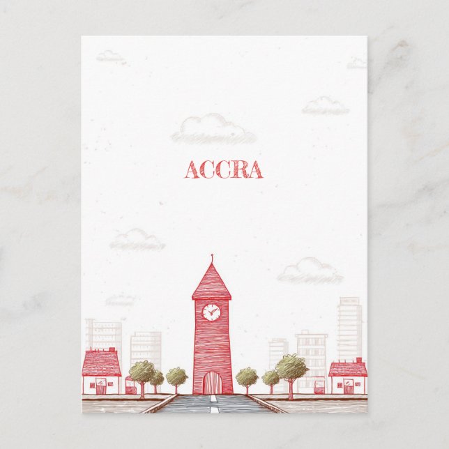 Carte postale Accra Ghana Travel (Devant)
