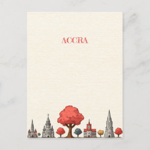 Carte postale Accra Ghana Travel