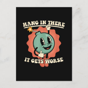 Carte Postale Accrochez-Vous Là, Ça Fait Pire Bombe De Dessin Dr