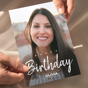 Carte Postale Accueil d'anniversaire d'ami moderne remplacer la 