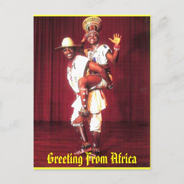 Carte Postale ACCUEIL DE L'AFRIQUE(Conception de Mojisola Gbadam (Devant)