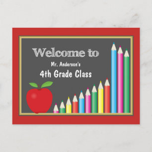 Carte Postale Accueil de nouveau catégorie   d'école à la