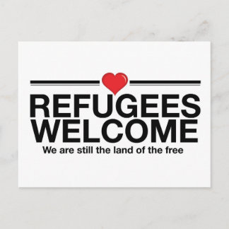 Carte Postale Accueil des réfugiés