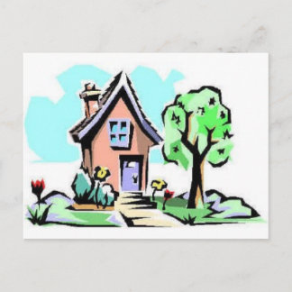 Carte Postale Accueil, douce maison