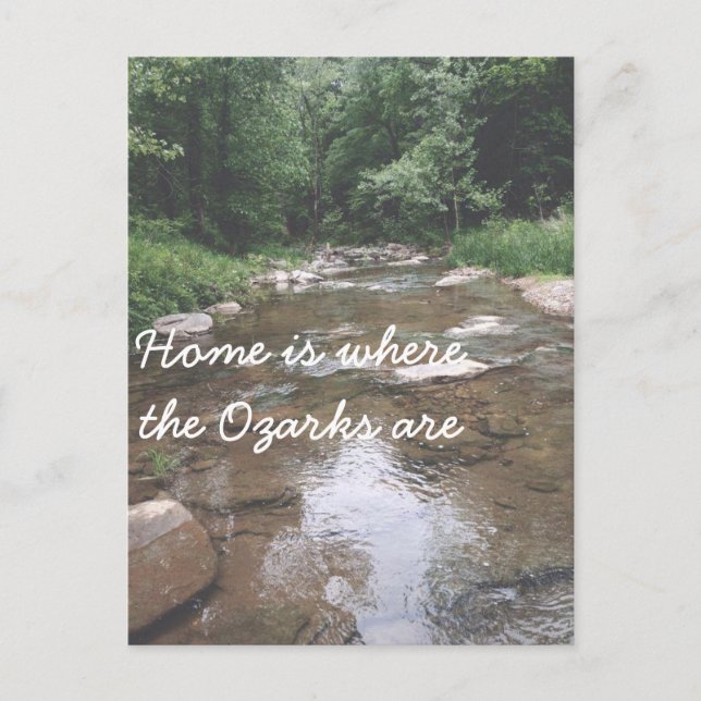 Carte Postale Accueil est là où se trouvent les Ozarks : Harp Cr (Devant)
