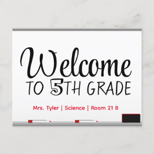 Carte Postale Accueil Étudiant Premier jour de l'école Personnal