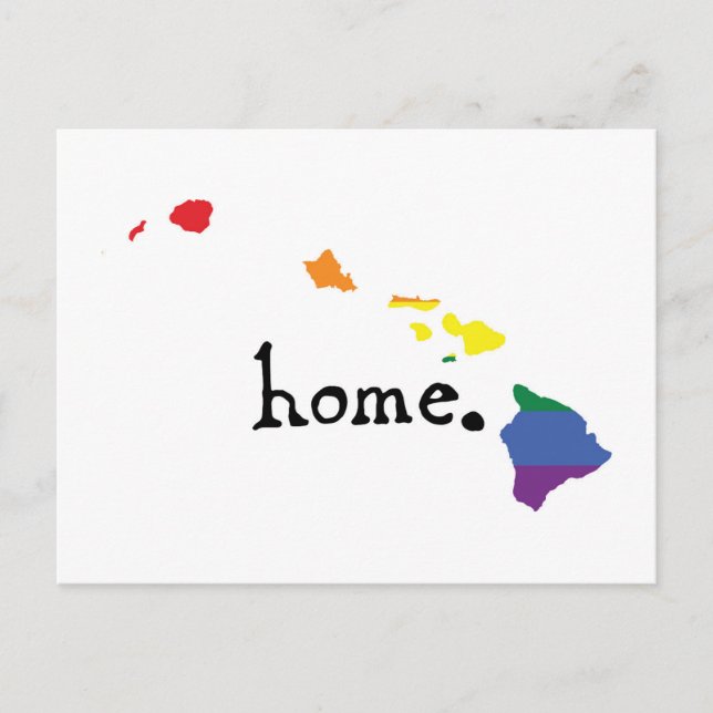Carte Postale Accueil gay pride | Hawaii (Devant)