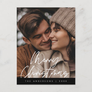 Carte Postale Accueil moderne, Joyeux Noël Photo de famille