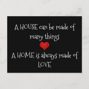 Carte Postale Accueil toujours fait de Love Citation Typographie