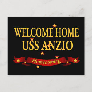 Carte Postale Accueil USS Anzio