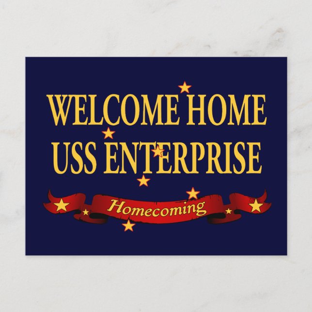Carte Postale Accueil USS Enterprise (Devant)