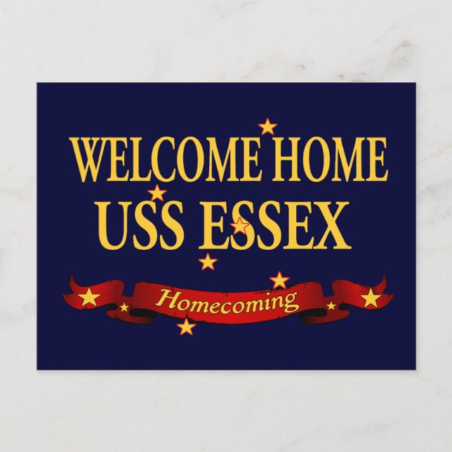 Carte Postale Accueil USS Essex (Devant)