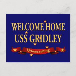 Carte Postale Accueil USS Gridley