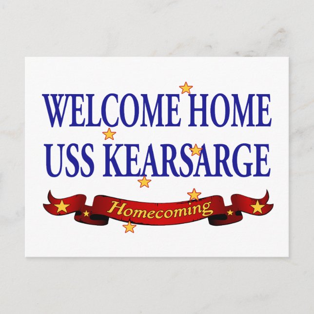 Carte Postale Accueil USS Kearsarge (Devant)