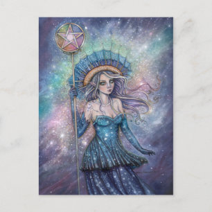 Carte Postale Ace of Pentacles Tarot Art par Molly Harrison