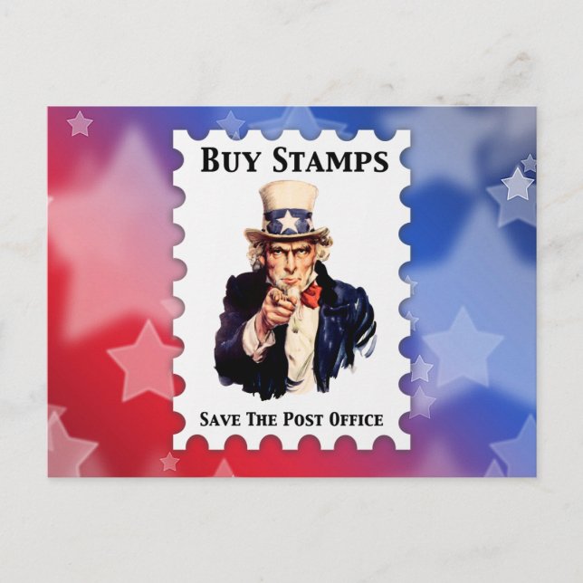 Carte Postale Acheter Des Timbres Enregistrer Le Bureau De Poste (Devant)