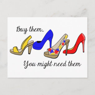 Carte Postale Acheter les chaussures