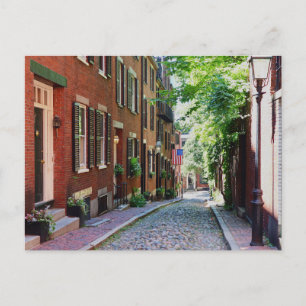 Carte postale Acorn Street Boston Massachusetts
