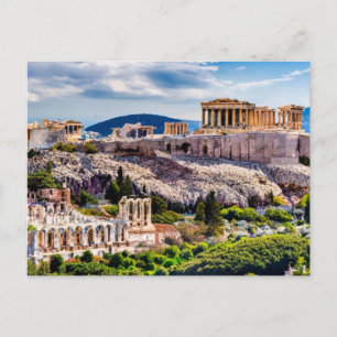 Carte Postale Acropole Athènes, Grèce