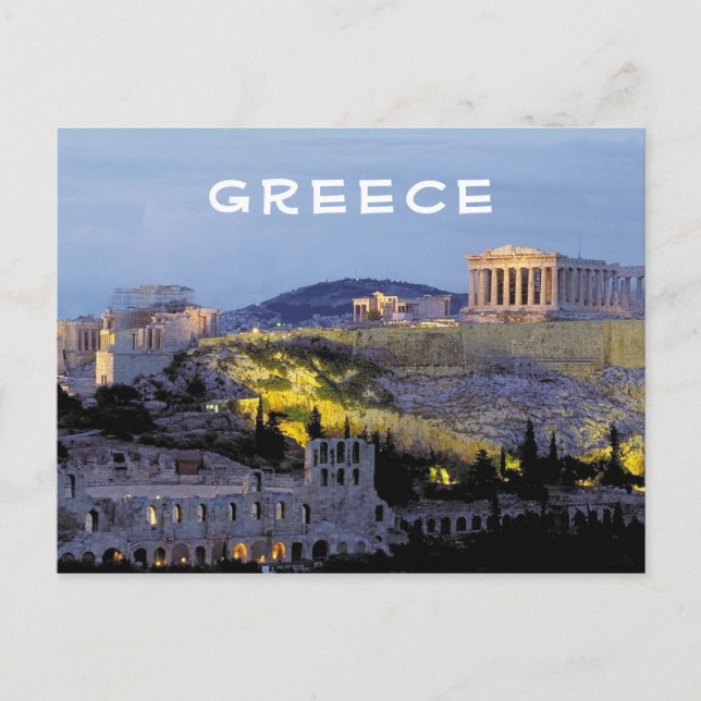 Carte Postale Acropole Athènes Grèce (Devant)
