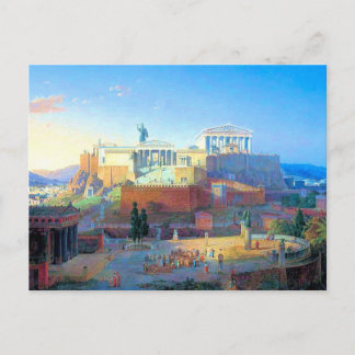 Carte Postale Acropole en Grèce