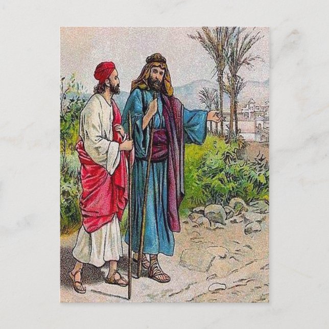 Carte Postale Actes 11:19-26 Barnabas amène Saul à Antioch post (Devant)