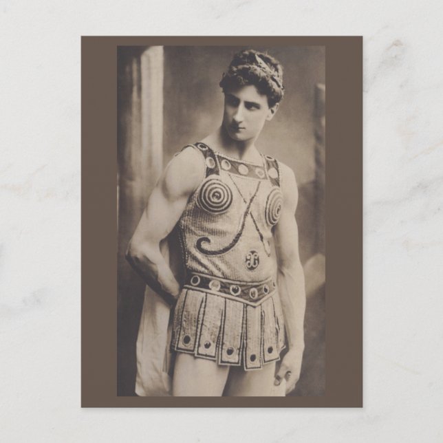Carte Postale Acteur en costume romain 1910 (Devant)