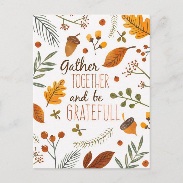 Carte Postale Action de grâce (Devant)