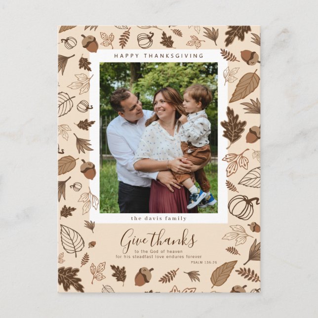 Carte Postale Action de grâce (Devant)