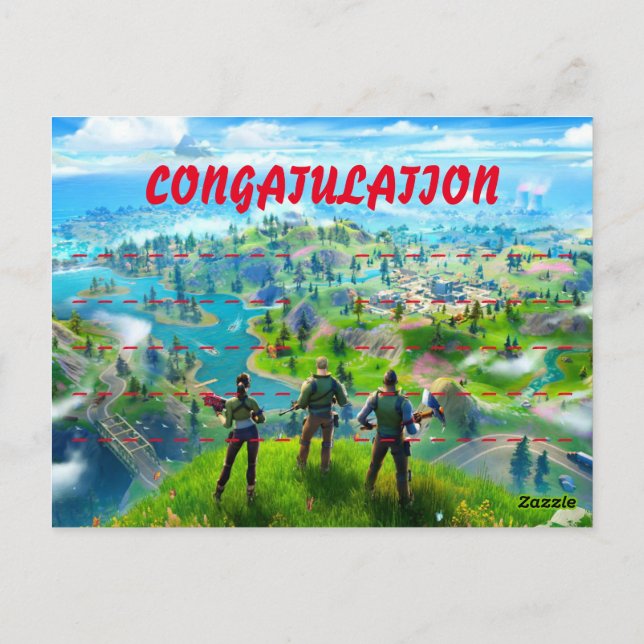 Carte Postale Action de grâce Fornite (Dos)