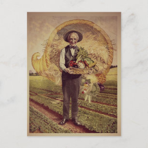Carte Postale Action de grâces vintage
