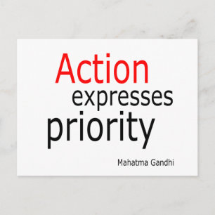 Carte Postale Action express priorité..
