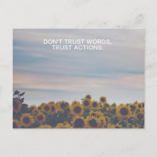 Carte Postale Actions de confiance